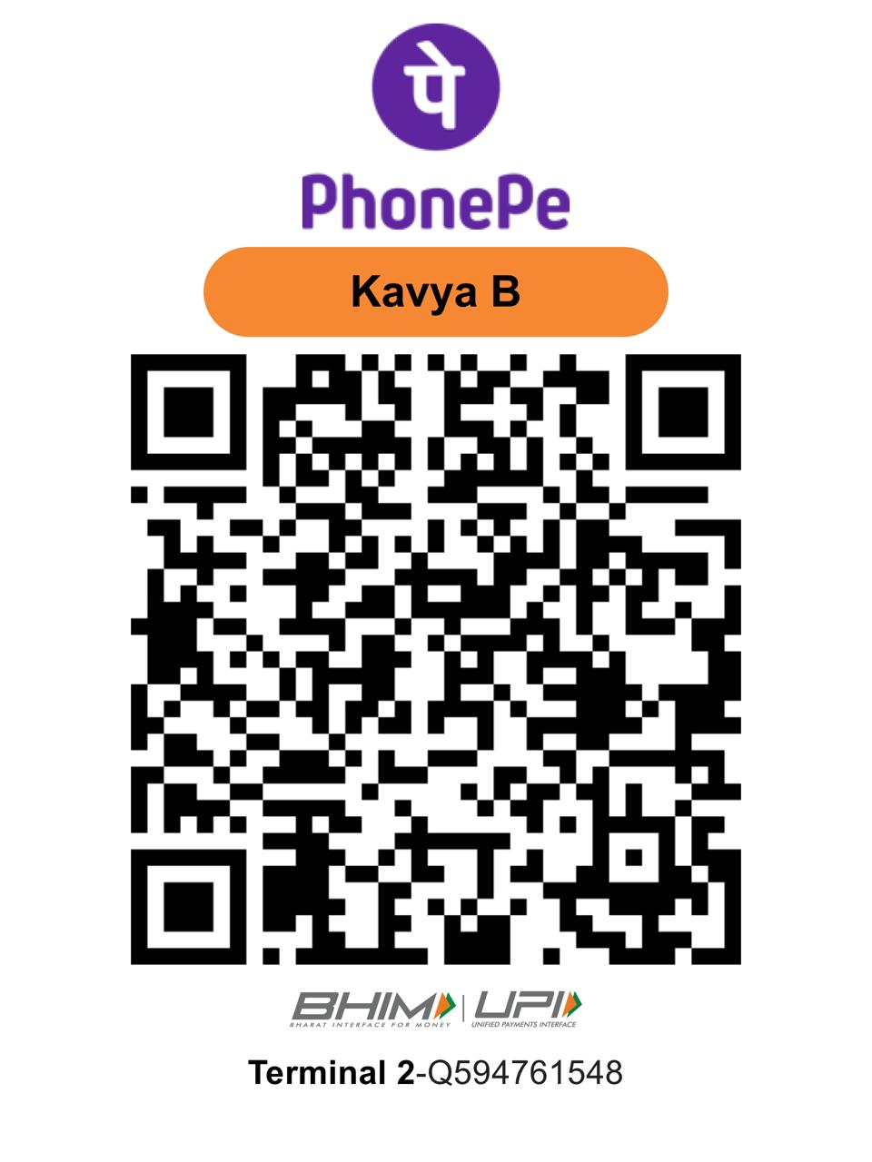 Kavya Ma'am UPI QR Code